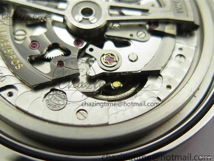 MIROTIME 0411 Packable Portuguese IW358304 ZF 1:1 Best Edition SS White Dial Blue Markers on Leather Strap A 7079